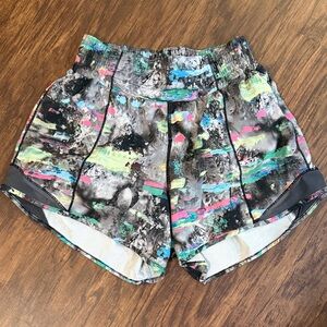 Lululemon Athletica Multicolor Abstract Athletic Shorts